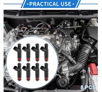 8 Injecteurs De Carburant Compatibles pour Dodge Dakota 2001-2003 4.7L pour Dodge Durango 2002-2003 4.7L, Buse D'Injection De Carburant En Plastique Noir Assortie De Débit.