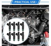 8 Injecteurs De Carburant pour Dodge pour Ram 1500 2004-2007 4.7L pour Dodge Dakota 2005-2007 4.7L, Buse D'Injection De Carburant Noire En Plastique Assortie En Débit