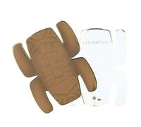 PARTYPRO 8 Invitations Totem aventurier - Marron - Taille Unique