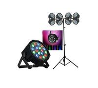 8 jeux de lumière projecteurs parled 18X Puissants + 1 Portique pied lumière robuste