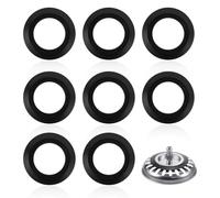 8 Joints de Bonde d'Évier Universels en Caoutchouc - Rondelles Étanchéité Robinetterie/Panier Filtre (32 mm) - Lot de 8 Pièces Résistantes