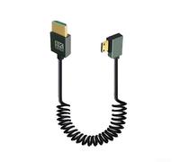8 K 60 Hz pour câble mini vers spiralé, prend en charge le transfert de données haute vitesse pour les appareils multimédias tels que les reflex numériques et les caméscopes (gauche)