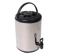 8 L Distributeur de Boissons Isolé, Carafe à Café Thermique Chaude et Froide Isolée à Double Couche en Acier Inoxydable avec Robinet pour Thé Chaud, Café, Jus de Lait Froid