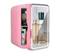 8 L Mini-Kühlschrank Für Die Hautpflege Tragbarer Kosmetik-Kühlschrank Mit Heißer Und Kalter Einstellung Make-up-Schönheitskühlschrank Glasscheibe + LED-Beleuchtung Familien-Autokühlschrank ( Color :