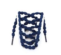 8 lacets colorés pour chaussures de sport, lacets ronds avec perles, accessoires résistants à la décoloration pour hommes et femmes., Bleu marine, 120