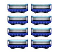 8 lames de rasoir, lames de rechange compatibles avec Gillette pour rasoirs manuels Proglide pour un rasage en douceur, nettoyage de la barbe, des poils des jambes