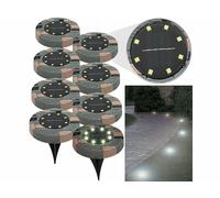 8 lampes de sol solaires à LED - Lunartec