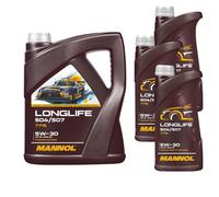 8 Litre Mannol Longlife 504/507 5W-30 huile moteur Api Sn Acea C3 7715