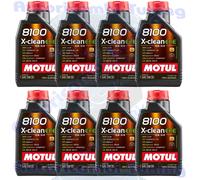 8 Litres Huile de Moteur Voiture MOTUL 8100 X-Clean Xclean Efe 5W-30 100% Synth