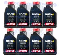 8 Litres LT Huile Moteur Motul Auto NGEN 4 NGEN4 10W40 ACEA A3 B4