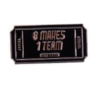 8 MAKES 1 TEAM Ateez South Korean K-POP Boy Band Music Pop Stars Idols Pin's en émail 3 cm, 1.2 Inches, Émail, émail