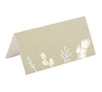 8 marque-places carton botanic 8x4cm vert de gris - artifetes 92701 Vert G