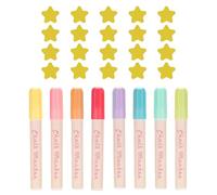 8 Marqueurs Liquides Et 20 Aimants Étoiles, Accessoires D'Écriture, Outils De Peinture, Marqueurs Effaçables, Accessoires De Bricolage