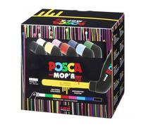 8 Marqueurs - Posca - Mop'r - Pcm-22 - Assortiment Couleurs