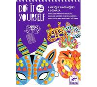 Kit créatif Djeco Masques mosaïques Animaux de jungle