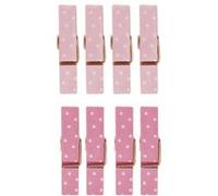 8 mini pinces à linge aimantées rose 3,5 cm Rose G
