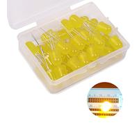 8 mm Lumières Diode LED, 50 Pièces Jaune Haute Luminosité LED Diodes Électroluminescentes Émettant, Lumière Diode Tête Ronde (Jaune 50 Pièces)