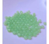 (8 mm/Vert Clair Mat) Perles de Verre - Perles de Verre à facettes Cristal Diamant Optique Perles à Enfiler Bracelets Attrape-rêves Set coloré Bricolage Petits Grands Enfants Bijoux
