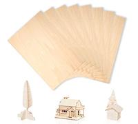 8 Morceaux Feuilles de bois de Balsa, 1,5 millimètres Planches Bois Fine, 200X100 Feuille de Bois Non Balsa, Contreplaqué de Bois pour Bricolage Utilisée pour L'artisanat ou le Modélisme
