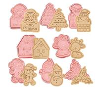 8 moules à biscuits 3d père noël pour cadeaux de noël