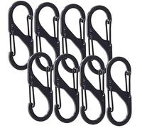 8 mousquetons en S pour fixation de filet de coffre [Lescars]