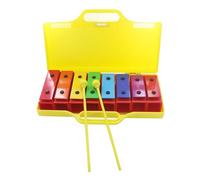 8 notes pour xylophone, glockenspiel musical pour enfants, jouet éducatif coloré avec 2 maillets pour tout-petits et débutants, touches en aluminium à intonation précise pour