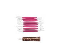 8 outils pâte à sucre + 1 stylo chocolat