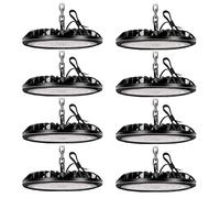 8 Pack 300W UFO LED Projecteur 30000LM, Etanche IP65 UFO Spot High Bay Lumière D'entrepôt, Blanc Froid 6000K Atelier Éclairage D'entrepôt pour Stade Centres Logistiques