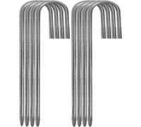 8 Pack Galvanized Ground Anchor-30cm-Stable Steel Tent Pegs For Trampoline-Fixing For Garden,Camping,Fishing,Adventure And Picnic Tent (8)