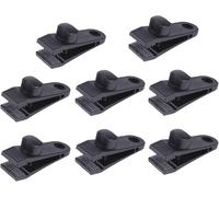 8 Pack Tarp Clips Tent Clips Tent Clips For Tent Canopy Gazebo Camping Caravan (Black)