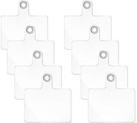8 Pack Transparent Cell Phone Lanyard With Metal Ring Mobile Phone Pendant Multifunction Waterproof For Most Smartphones Multifunction Patch