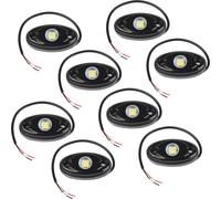 8 Packs LED Rock Lights for Trucks IP67 Waterproof Under Body Wheel Well Light Exterior Interior Lights for Car Truck Pickups Motorcycle Boat