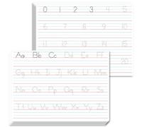 8 Packs Tableaux Blancs Alphabet & Numéros, Tableau Effaçable Double Face pour Tracer Lettres et Chiffres, Écriture et Effaçable pour Enfants, Étudiants, Salle de t Maison (22cm x 30cm)