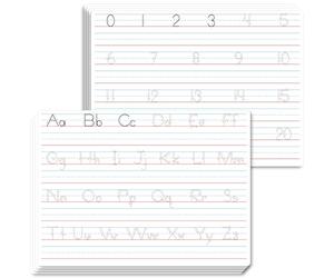 8 Packs Tableaux Blancs Alphabet & Numéros, Tableau Effaçable Double Face pour Tracer Lettres et Chiffres, Écriture et Effaçable pour Enfants, Étudiants, Salle de t Maison (22cm x 30cm)