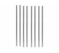 8 pailles droites en acier inoxydable Infactory