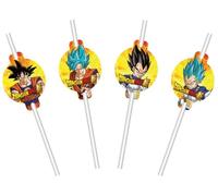 Chaks Pailles en carton 12804-DB Dragon Ball 19,6 cm Lot de 8