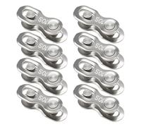 8 Paire Attache Rapide Chaîne,10 Vitesses Vtt Fixation Maillon Rapide Chaine Velo Universel Pour Chaine De Velo 6/7/8/9/10 Vitesses, Compatible Réparation Et Remplacement