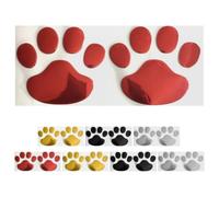 8 Paires Autocollant Voiture Patte Chien, PVC | Motif Empreinte de Patte, Application Facile, Couverture des Rayures, Résistance aux Intempéries, Décor Extérieur