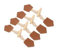 8 Paires Boutons Bascule en Bois Rétro, Élégants | Fermeture Décorative, Style Vintage Simple, Bois, Corde et Cuir PU, pour Réparation de Vêtements