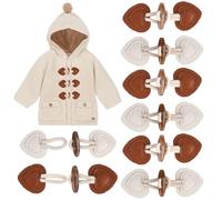 8 Paires Boutons en Cuir Résine,10,2 x 3,4 cm Résine Boutons en Cuir
