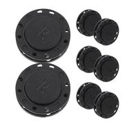 8 Paires Boutons-pression Magnétiques 22mm Noirs | Fermeture Réutilisable, Ouverture Facile, Nylon et Aimant, pour Réparation Couture, Vestes, Paquet