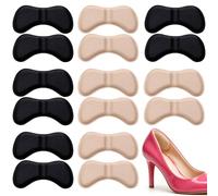 8 Paires Coussinet Talon Chaussure, Auto-Adhésif Antidérapants Coussinet Chaussure, Plaquettes à Talon pour Ajustement et Confort Améliorés, Protège-talons Invisibles Anti-Glisse pour Femmes et Hommes