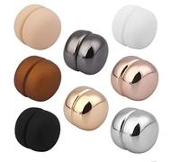 8 paires de broches magnétiques hijab rondes hijab clip magnétique boutons magnétiques broches pas de goupilles perforées pour écharpe musulmane hijab cardigan