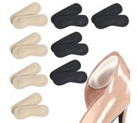 8 paires de talonnettes - talonnettes en cuir de haute qualité, protection du talon contre les ampoules et les frottements