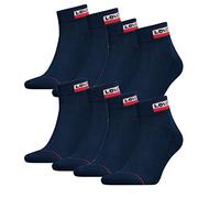8 Pairs of Levis 144NDL Mid Cut SPRTWR L Unisex Socks Stockings 902011001, Farben:198 - Dress Blues, Socken & Strümpfe:43-46