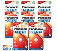 8 PANASONIC CR1220 PILE LITHIUM 3V CELLULE COIN BUTTON 1BL BLISTER EXP 2031 NEUF