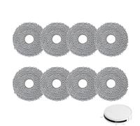 8 Paquets De Serpillières En Microfibre - Compatible Avec Roborock P10/P20/V20/G20S Ultra/Qrevo - Pièces De Rechange Pour Serpillières D'aspirateur Robot