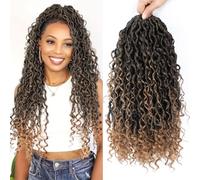 8 Paquets Fausse Locks Crochet Braids 60.96 cm Crochet Locks 1B/27 Soft Locs Bohemian Crochet Braids Meches 12Supports/Paquet Dreadlocks Extension Naturel (1B/27#)