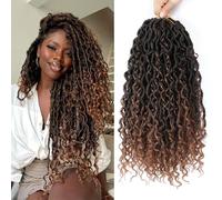 8 Paquets Fausse Locks Crochet Braids 60.96 cm Crochet Locks 1B/30 Soft Locs Bohemian Crochet Braids Meches 12Supports/Paquet Dreadlocks Extension Naturel (1B/30#)