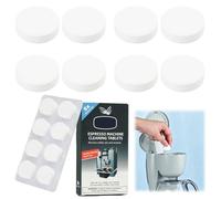 8 Pastilles Nettoyage Machine Cafe, Tablettes Nettoyage Machine Expresso, 1,4g Pastilles Nettoyantes Expresso, Porte Filtre Groupe Infusion, Compatible Machines Café Automatiques Et Manuelles
